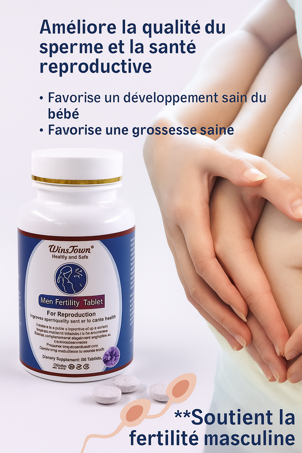 Comprimés de Fertilitè pour Homme.Contenant 60 Comprimés.