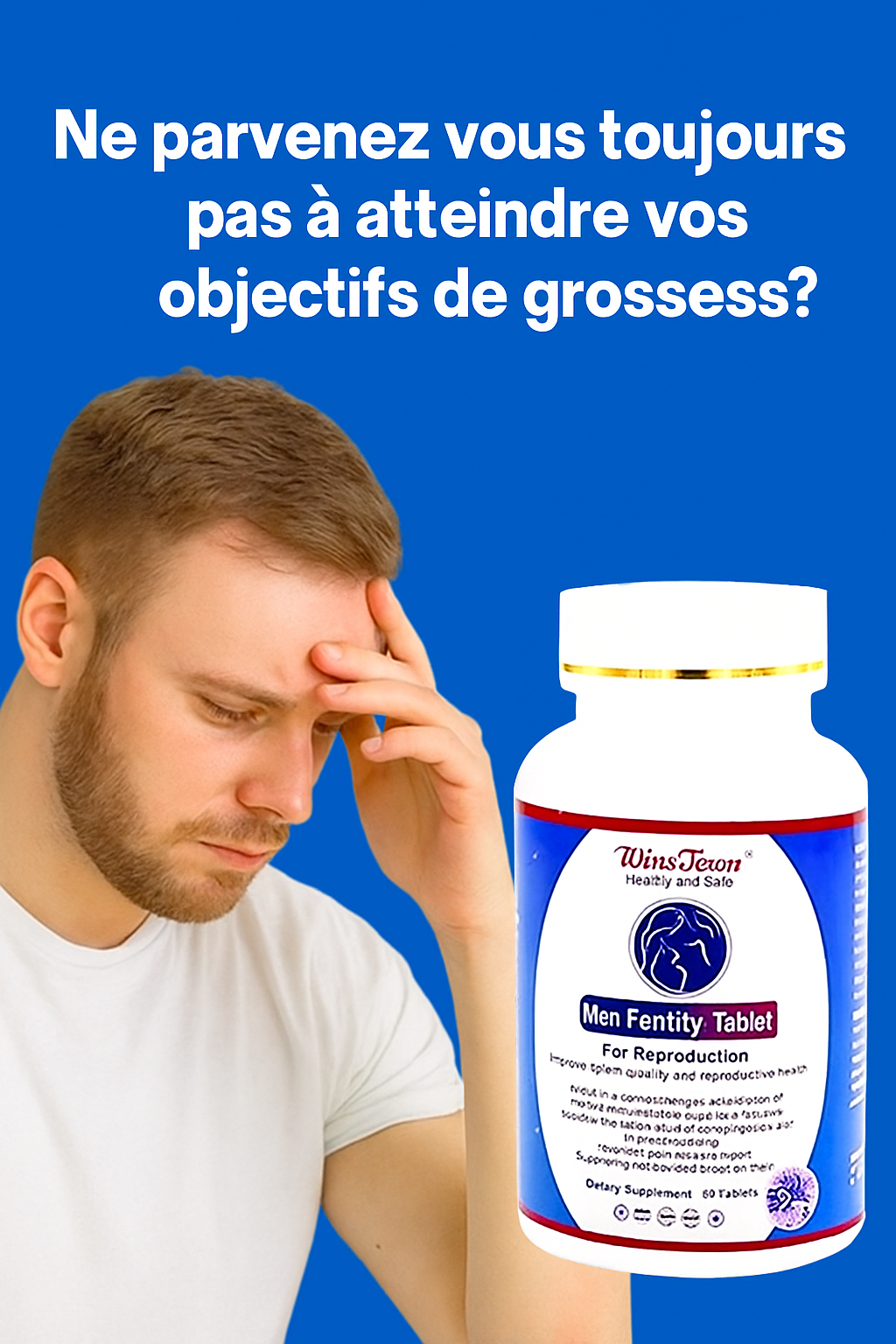 Comprimés de Fertilitè pour Homme.Contenant 60 Comprimés.