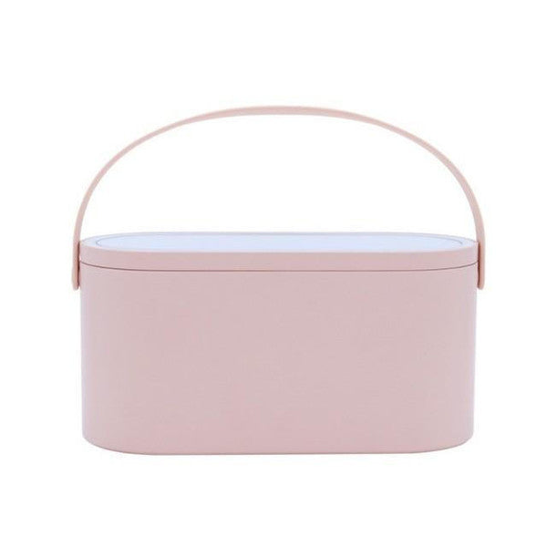 Boite d'organisation de Maquillage Portable avec Miroir Led.
