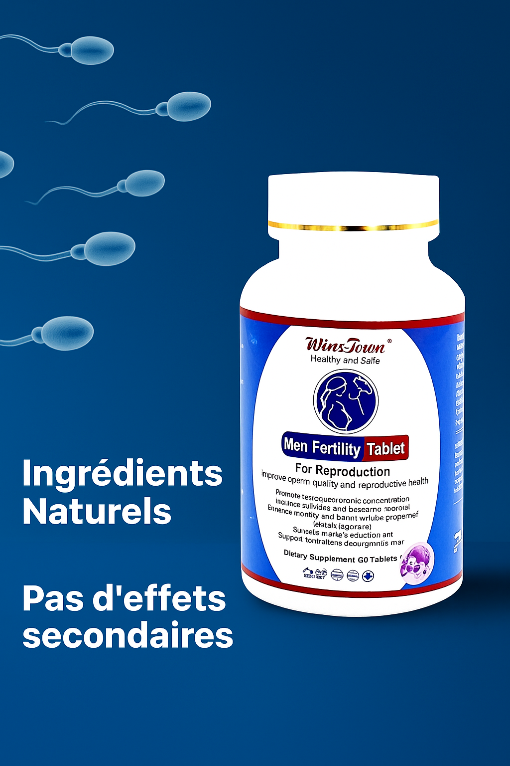 Men Fertility-Comprimés de Fertilitè pour Homme.Contenant 60 Comprimés.