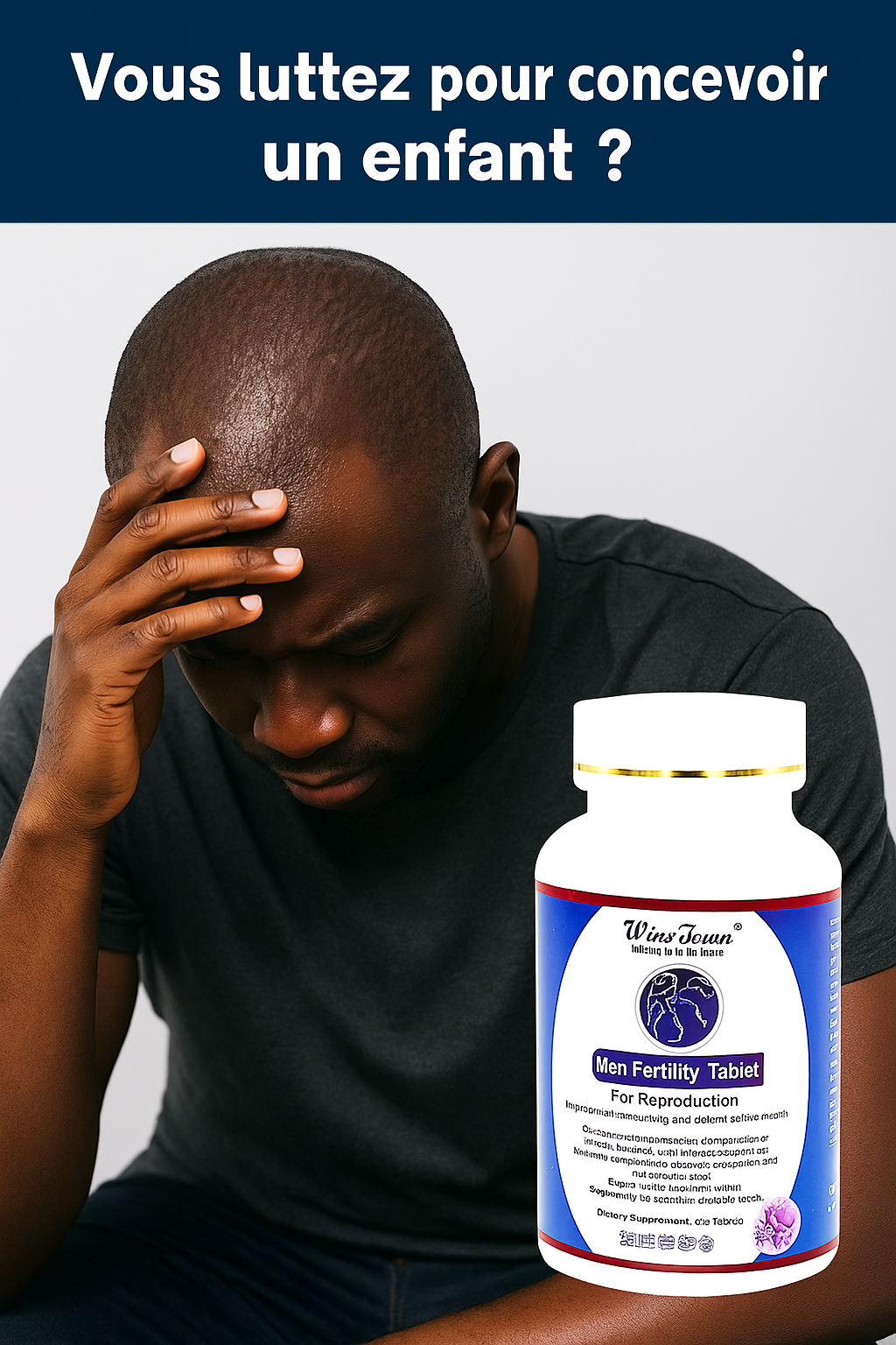 Men Fertility-Comprimés de Fertilitè pour Homme.Contenant 60 Comprimés.
